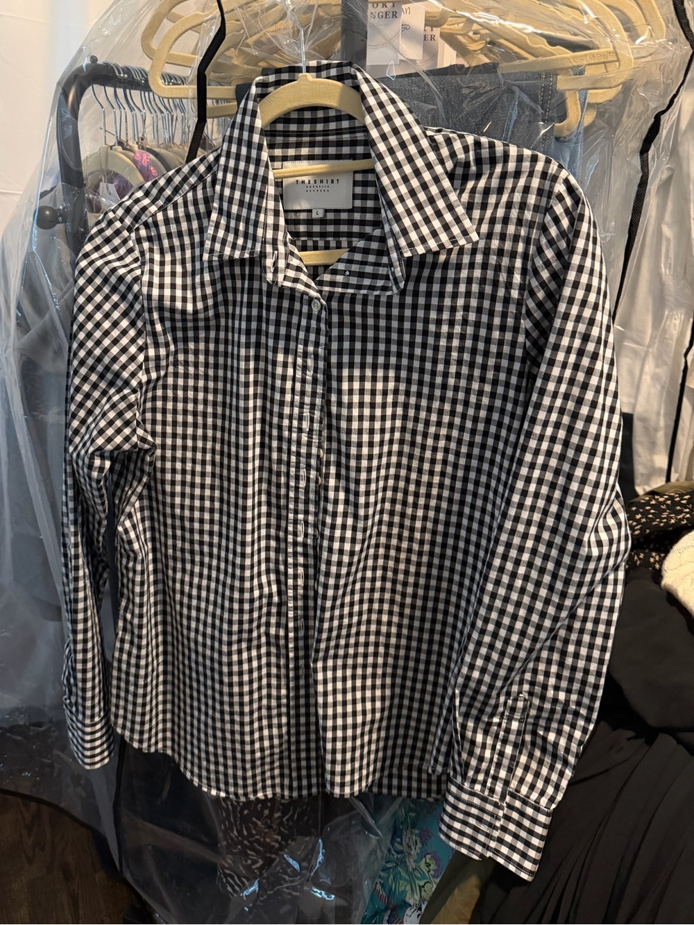 The shirt checkered size large